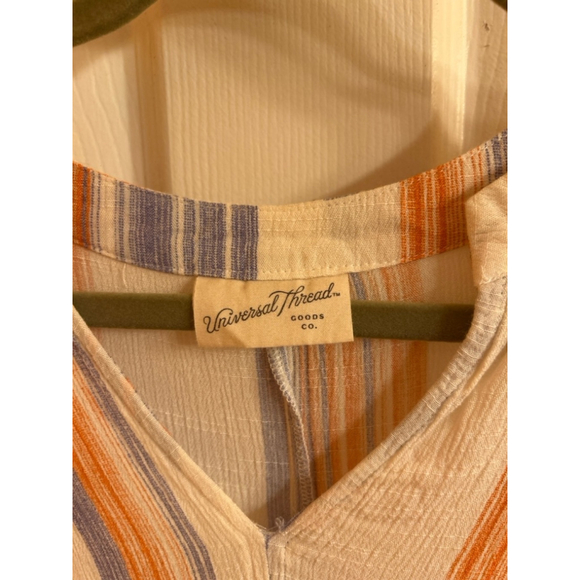 Women's Universal Thread Blouse, L, White & Orange - Picture 2 of 6